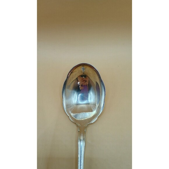 French Provincial by Towle Sterling Silver Rice Spoon Scalloped No Monogram - Picture 5 of 9